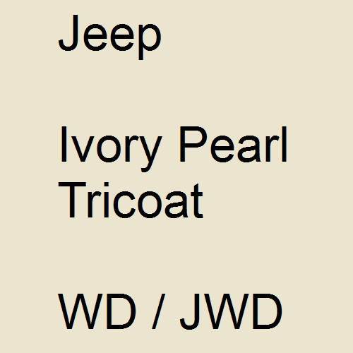 Jeep, Ivory Pearl Tricoat, WD / JWD.